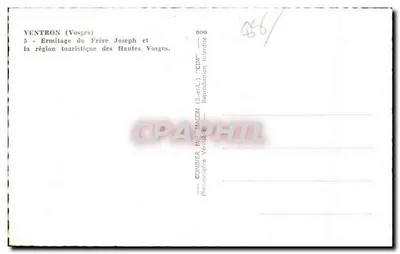 Les Vosges — Carte postale touristique avec carte et vues — CIM — Verso