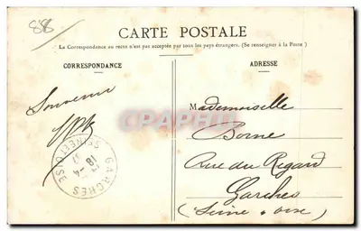 Épinal - Monumento de 1870-71 — E. Jacques, edit. Epinal, n°12 — Reverso