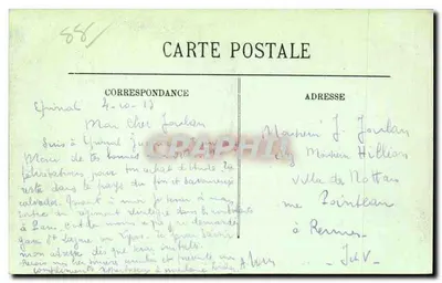 Épinal — Um Canto da Motelle, vista tirada do Cours — LL, n°148 — Verso