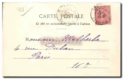 Environs d'Epinal - La Moselle à la Roche pointue — E. Jacques, édit. Epinal — Verso