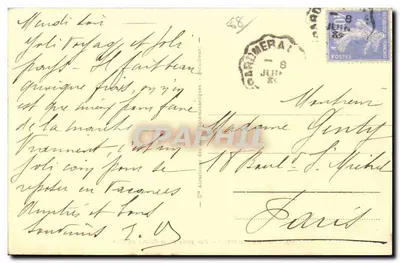 Gérardmer — widok z Roche du Rain — Rewers