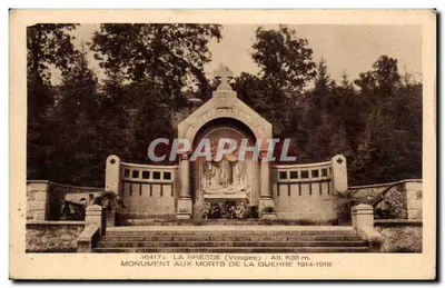 La Bresse (Vosges) — Monument aos Mortos da Guerra 1914-1918 — editor Braun & Cie, Dornach