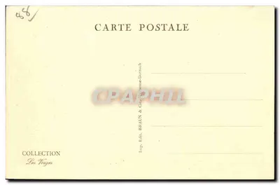 Bourbonne-les-Bains — Igreja — Coleção Les Voyages, editada por Braun & Cie — Verso