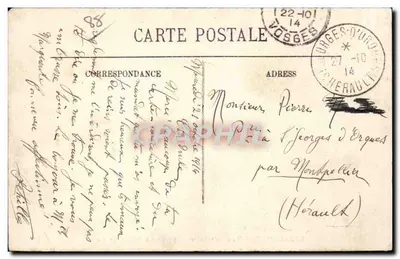 Gérardmer — Panoramiczny widok miasta i jeziora — wydawca LL, nr 187 — Rewers