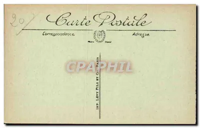 Calvi — Os Muros e a Cidade Alta — LL. — Imp. Lévy Fils et Cie, Paris — Verso