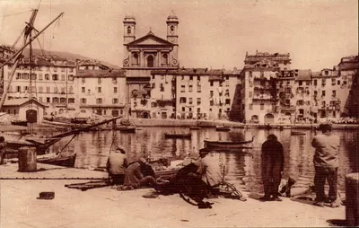 Bastia — Le Vieux Port et l'Église Saint-Jean — Éditions d'Art YVON, Paris