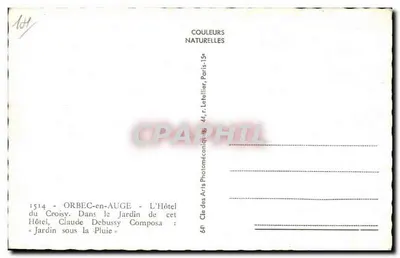 Hotel du Croisy — Orbec-en-Auge — editor Cap — Verso