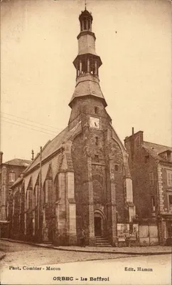 Orbec - A Torre da Igreja — editor Hamon, fotógrafo Combier-Macon