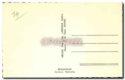 Orbec — Vista Geral, Castelo da Vespière, Torre da Igreja de Nossa Senhora, Rua Grande e Capela do Hospital, Rua Grande e Velha Casa Normanda — Edições Artaud & Fils, Nantes — Verso