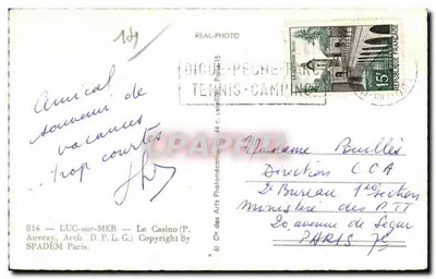 Lug-sur-Mer — Il Casinò — SPADEM Parigi — Verso