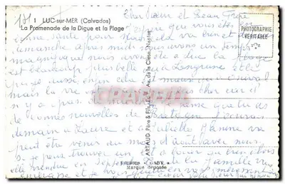 Luc-sur-Mer — A Promenade da Digue e a Praia — Edições Gaby — Verso