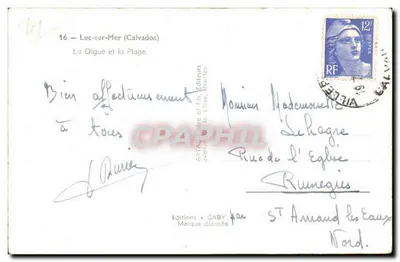 Luc-sur-Mer — Digue i plaża — Gaby — Rewers