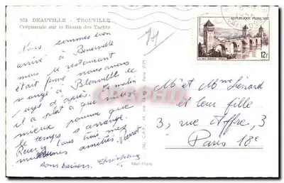 Amanecer sobre el Muelle de Yates — Deauville — editor Cap — Reverso
