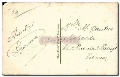 Deauville — A Praia das Flores — C.A.P. Strasbourg — Verso