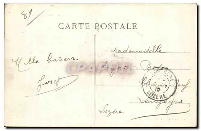 Castres — Widok ogólny — wydawca Raynaud, Bazar du Mail, Castres — Rewers