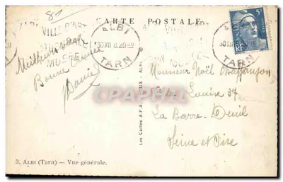 Albi — Ogólny widok — Les Cartes A.P.A. HOUX — Rewers