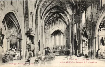 Lavaur — Interior da Catedral — LE TARN ILLUSTRÉ, n° 906