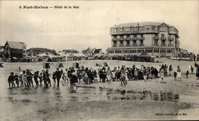 Fort Mahon - Hotel de la Mer - Jogos - Crianças - Bilhete postal antigo