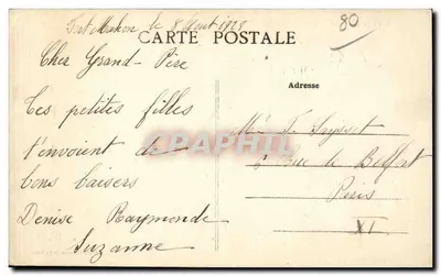 Fort Mahon - Hotel de la Mer - Jogos - Crianças - Bilhete postal antigo — Verso