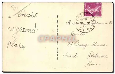 Le Crotoy — Na sznurze — LL. — nr 121 — Rewers