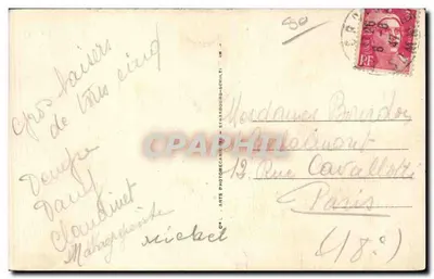 Le Crotoy - A Praia - Bilhete postal antigo — Verso