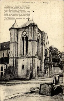 Longpont (S.-et-O.) - A Basílica - Vestígio da Abadia dos Beneditinos