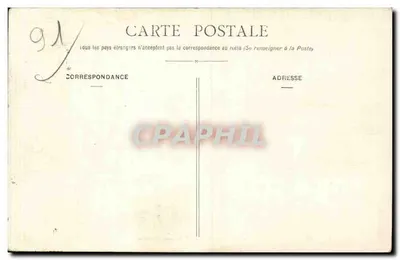 Courances (S.-et-O.) — Facha Septentrional — Coleção Godemert, Café-Restaurante, Courances — Verso