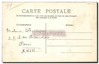 Etampes (S.-et-O.) — Los Portereaux — editor desconocido, n° 61 — Reverso