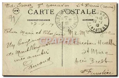 Plataforma de la Torre de Montlhéry — vista panorámica — editor no identificado, número de serie no visible — Reverso