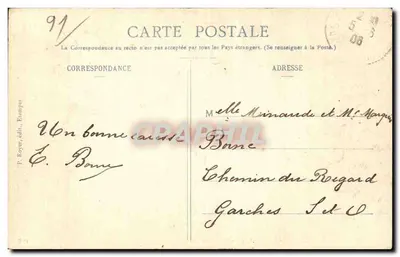 Chamarande (S.-et-O.) — Una Grotta nei Rocci — P. Royer, edit., Éampes — Verso
