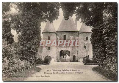 Castelo de Bellebat, em Boutigny — Moradia do Chanceler Michel de l'Hôpital — Cliché Paul Bandin