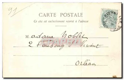 Castelo de Bellebat, em Boutigny — Moradia do Chanceler Michel de l'Hôpital — Cliché Paul Bandin — Verso