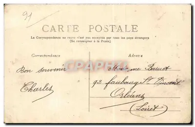 Étampes (S.-et-O.) - Hotel de Ville — M. Mulard, wydawca, Verrus — Rewers