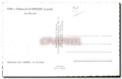 Zamek La Verrière — Zbiorniki — Wydawnictwo E. Mignon — Rewers