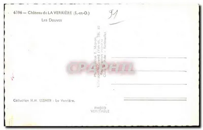 Zamek La Verrière — Zbiorniki — Wydawnictwo E. Mignon — Rewers