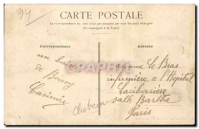 Boissy-Saint-Léger — Castelo da Fontaine — Edição de P. Jagers / do Tonne-Bain — Verso