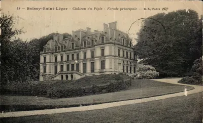 Bolssy-Saint-Léger - Castelo do Piple - Fachada principal — B.F., PARIS