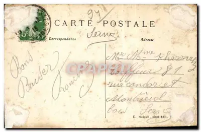 Le Parc-St-Maur — Het Meteorologisch Observatorium — E.M. n°558 — Achterkant