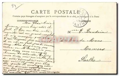 Castelo de Vincennes — Torre da Rainha — B.F., Paris — Verso