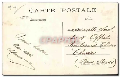 Bois de Vincennes — A Casa Florestal — E. M. — Verso