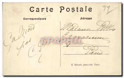 The Banks of the Marne — Joinville-le-Pont, Restaurant Fanac and the Island — E.M. n°146 — Back
