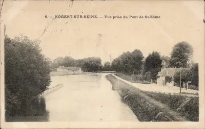 Nogent-sur-Seine — Vista tirada do Ponte de St-Edme — Editor V. Cassel-Raffont, n°6