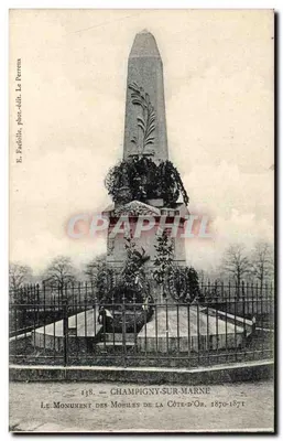 Champigny-sur-Marne — Monument dos Mobiles da Côte-d'Or, 1870-1871 — E. Faciolle, fot.-edit. Le Perreux