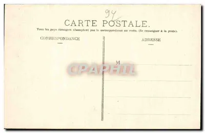 Champigny-sur-Marne — A Coluna do Monumento 1870-71 — E. Faciolle, fot. edit., Le Perreux — Verso
