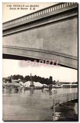 Neuilly-sur-Marne — Margens da Marne — E. M. (editor) n° 6709