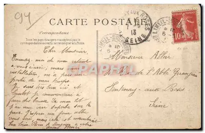 Kasteel van Brévannes — Het bassin — BLD, n° 54 — Achterkant