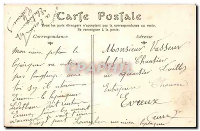 Cabourg — De Strand en het Grand Hotel — Uitgever N°9 — Achterkant