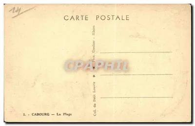 Cabourg — La Plage — Zbiór Małego Louwra — Rewers