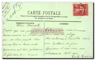 Cabourg — Plaża — LL. nr 64 — Rewers