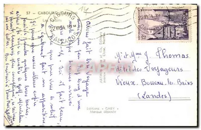 Place du Château — Cabourg — Wydawca Gaby, nr 14 — Rewers